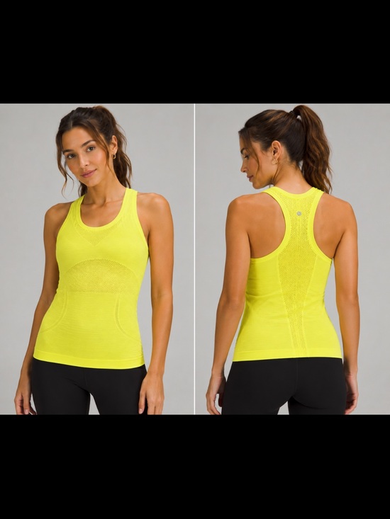 lululemon athletica Tops - #681 Lululemon Swiftly Tech Racerback 2.0 Race Length Highlight Yellow Size 10